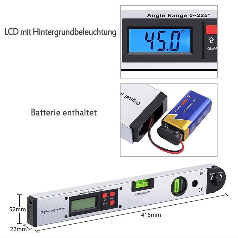 0-225° Digitaler Winkelmesser Winkel-Messgerät