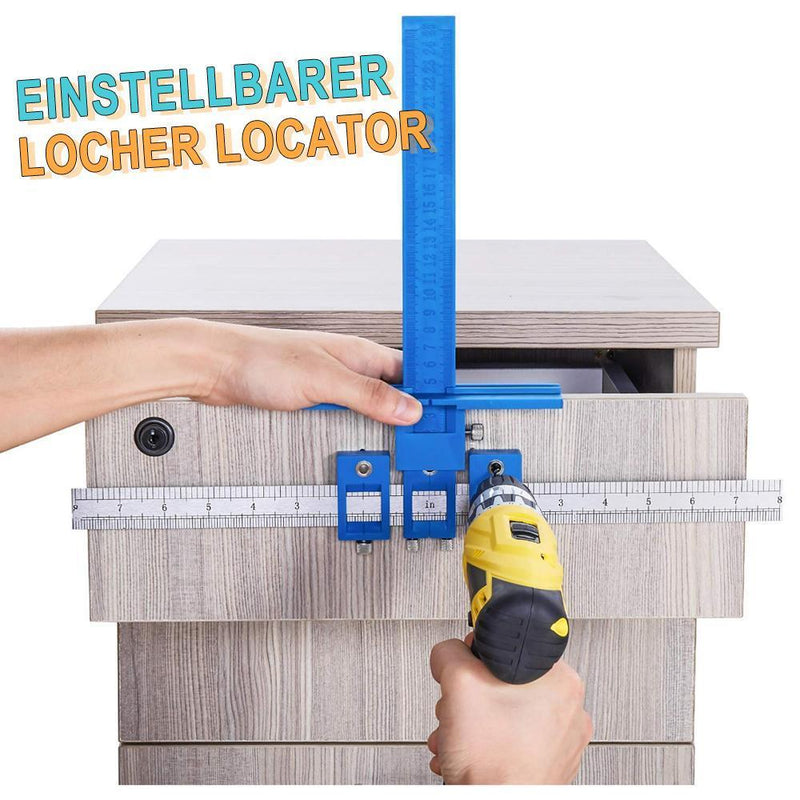 DOMOM Verstellbarer Locher Locator Bohrführung für Holzbearbeitung - hallohaus