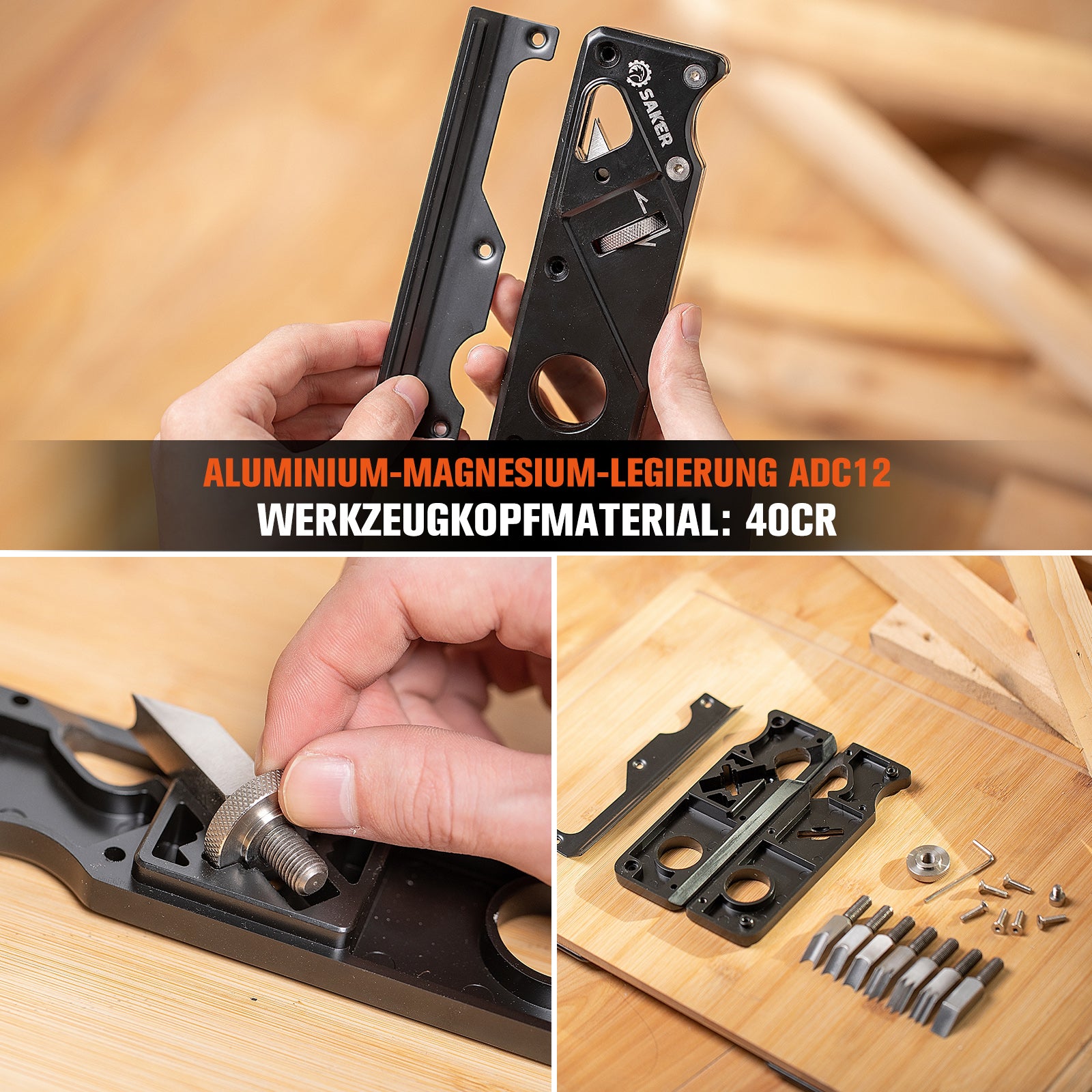 Saker® Holzbearbeitungskanten-Eckenhobel Set