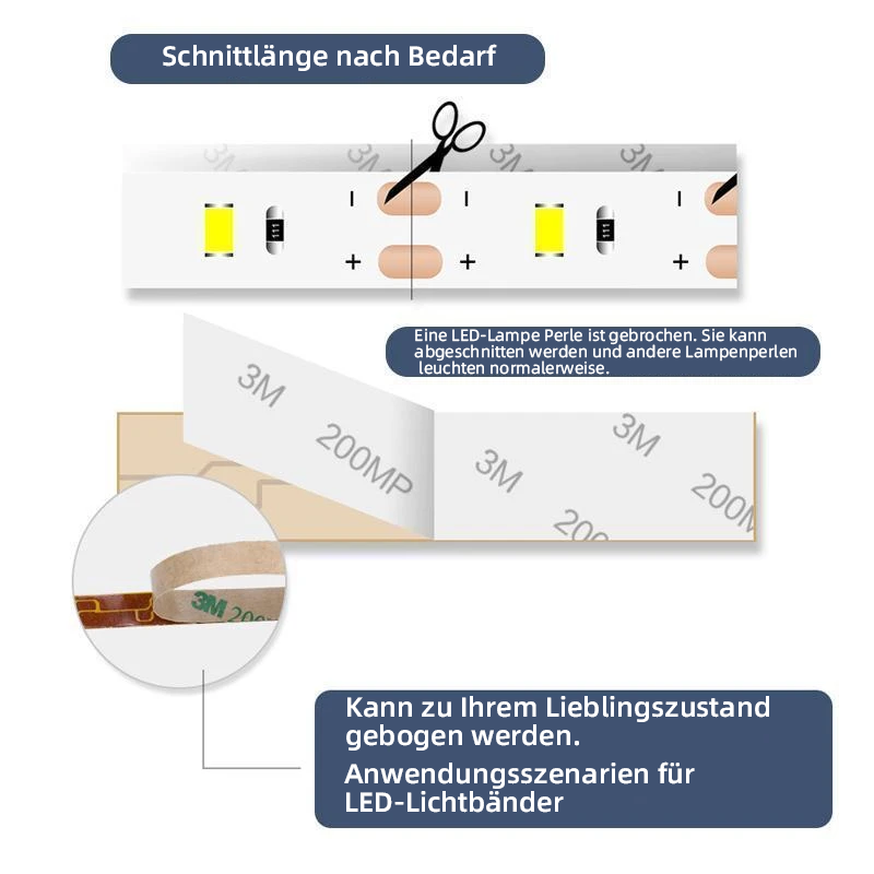 LED Sensor Wasserdichter Lichtgürtel