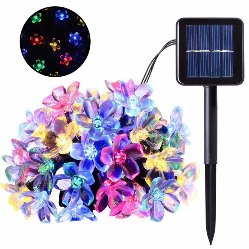 Solar Blumenform LED Garten Dekorative Lampe