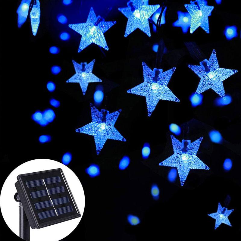 Solar Sternenform LED Garten Dekorative Lampenkette