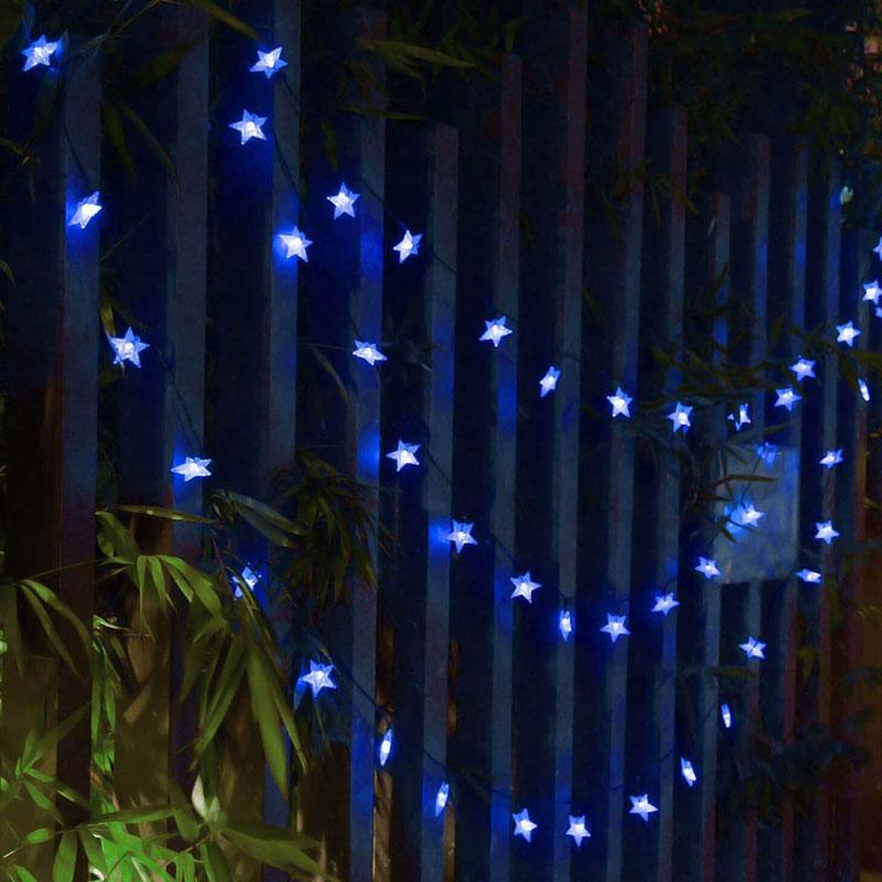 Solar Sternenform LED Garten Dekorative Lampenkette